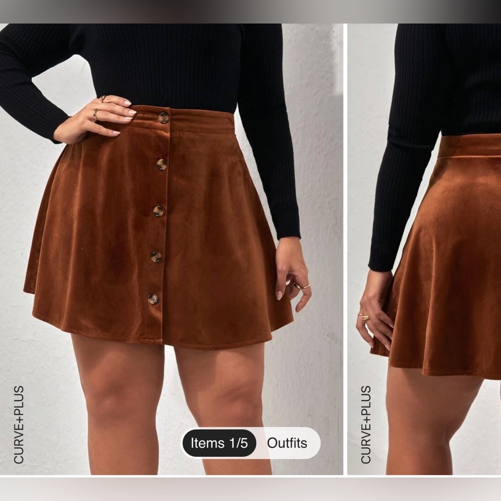 Velvet Skirt 🧡